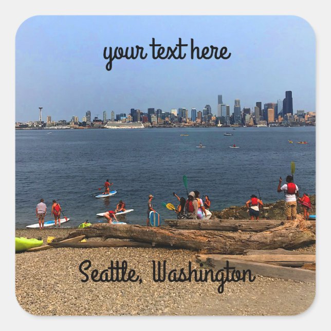 Seattle Skyline #4-1 Stickers (Front)