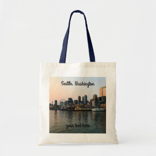 Seattle Skyline #5 Tote Bag