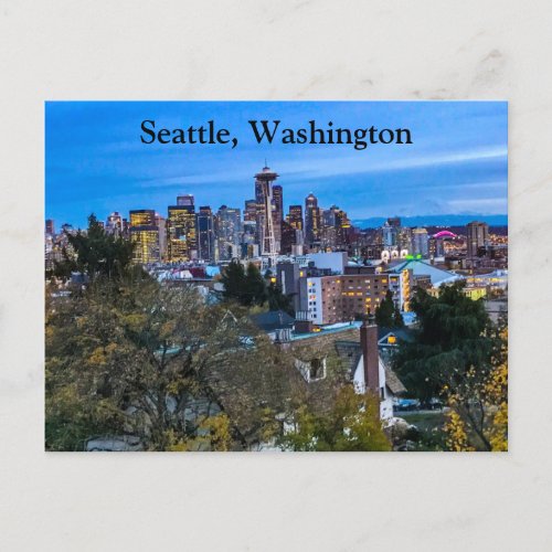 Seattle Skyline 7 Postcard