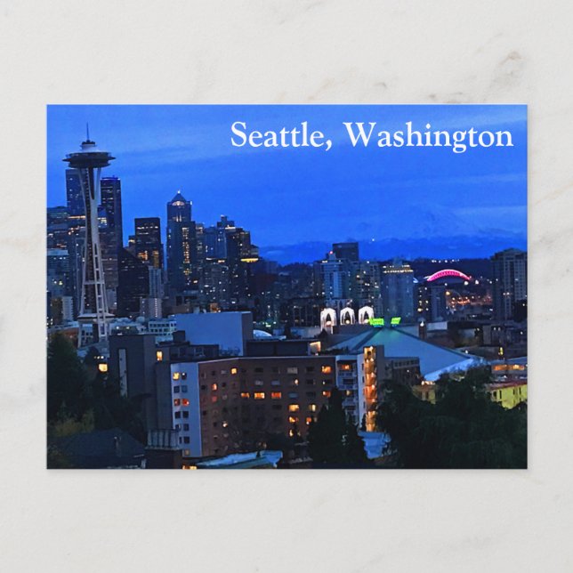 Seattle Skyline #8-2 Postcard (Front)