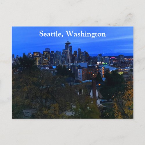 Seattle Skyline 8 Postcard