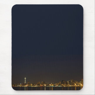 Seattle Skyline at Night Mouse Pad