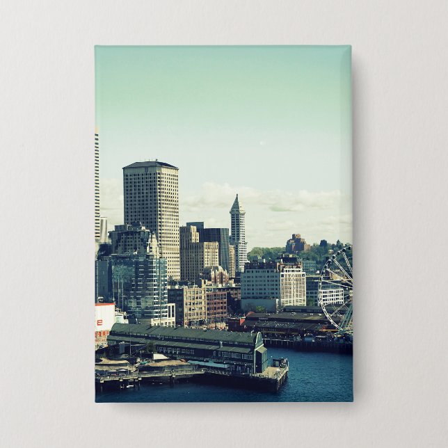 Seattle Skyline Button (Front)