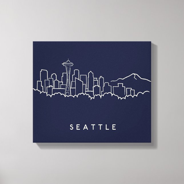 Seattle Skyline Canvas Print (Front)