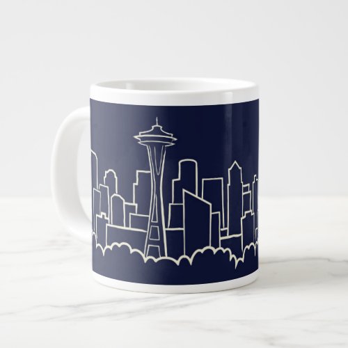 Seattle Skyline Giant Coffee Mug