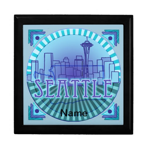 Seattle Skyline Gift Box