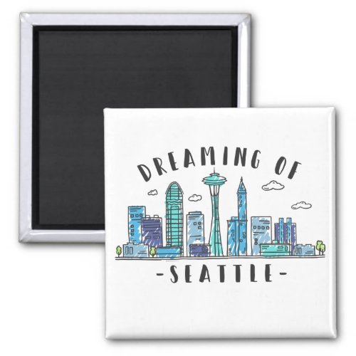 Seattle Skyline Magnet