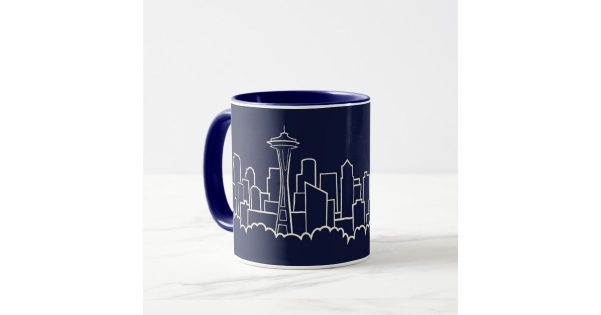 Seattle Skyline Mug | Zazzle