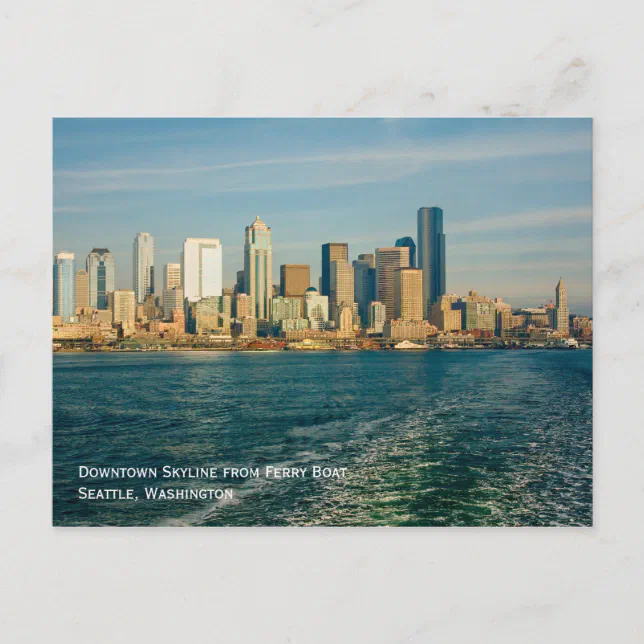 Seattle Skyline Postcard | Zazzle
