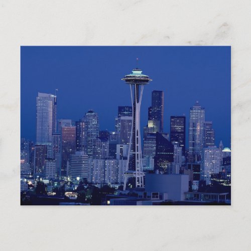 Seattle skyline postcard