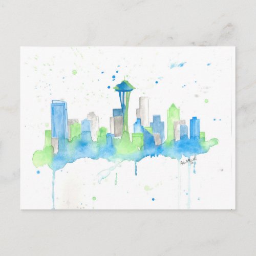 Seattle Skyline Postcard