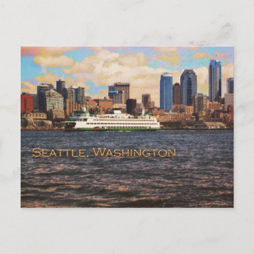 Seattle Skyline Postcard