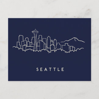 Seattle Skyline Postcard