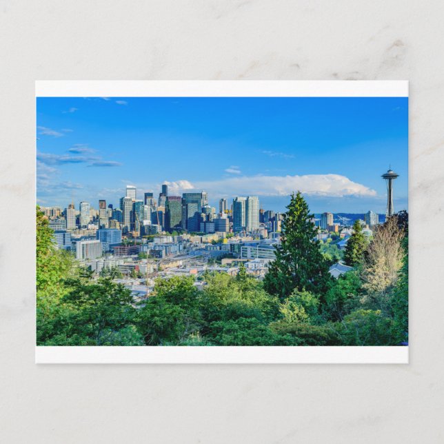 Seattle Skyline Postcard (Front)