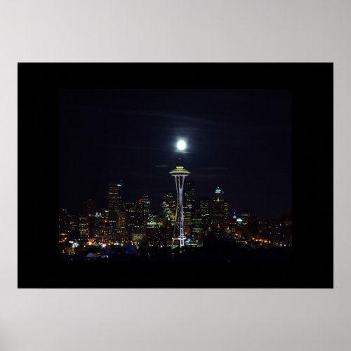 Seattle Skyline Poster