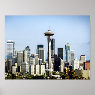 Seattle Skyline Poster