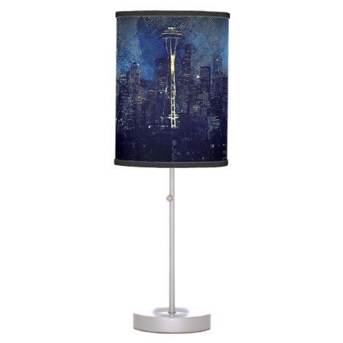 Seattle Skyline Table Lamp