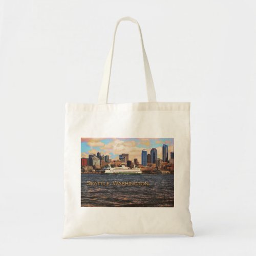 Seattle Skyline Tote Bag