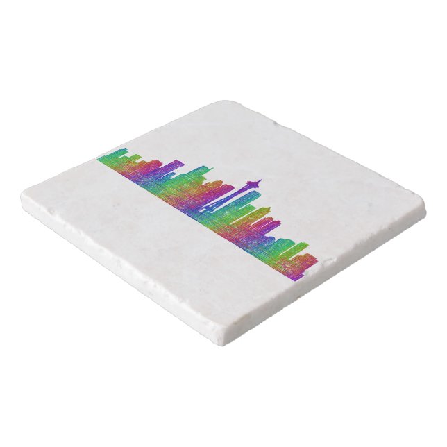 Seattle skyline trivet (Corner)