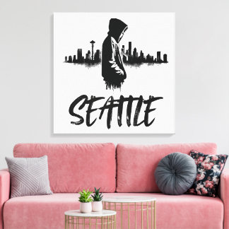Seattle Skyline Urban Canvas Art