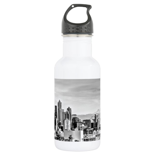 Seattle Skyline Water Bottle (Front)