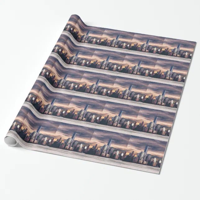 Seattle Skyline Wrapping Paper Zazzle