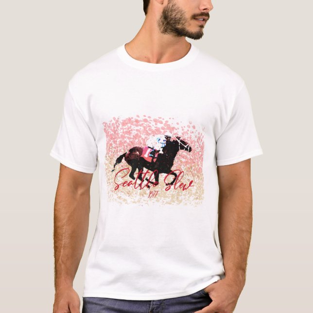 seattle Slew 1977 Champion Triple Crown Winner T-Shirt (Front)