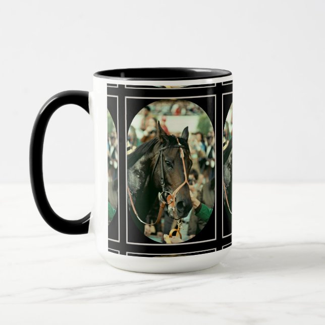 Seattle Slew Thoroughbred 1978 Mug (Left)