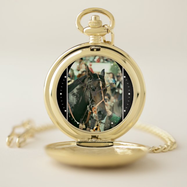 Seattle Slew Thoroughbred 1978 Pocket Watch (Inside)