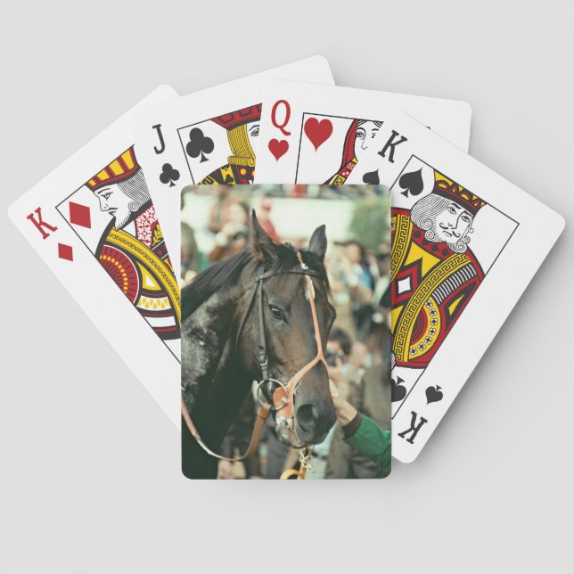 Seattle Slew Thoroughbred 1978 Poker Cards (Back)