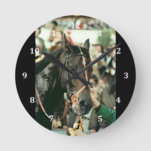 Seattle Slew Thoroughbred 1978 Round Clock (Front)