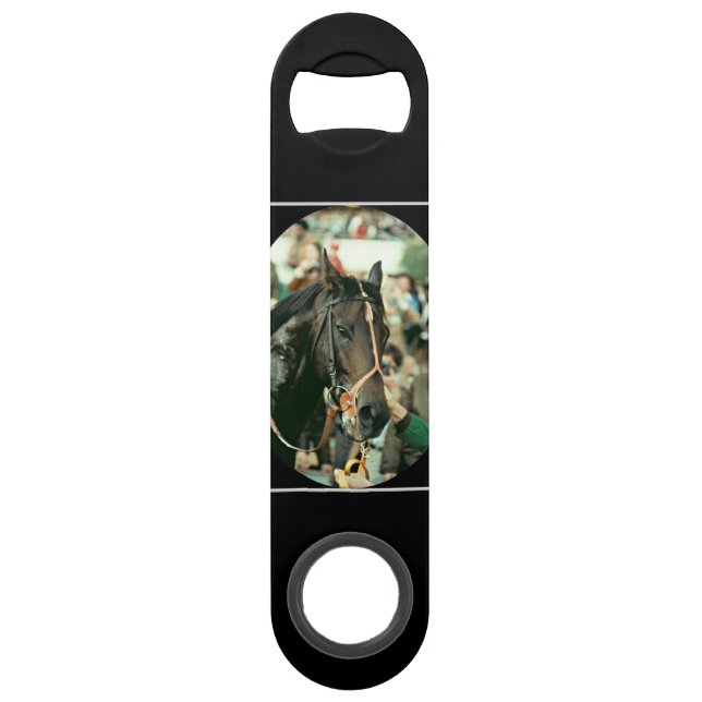 Seattle Slew Thoroughbred 1978 Speed Bottle Opener (Front)