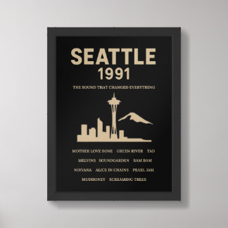 Seattle Sound Framed Art