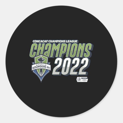 Seattle Sounders Champions 2022 Concacaf Champions Classic Round Sticker