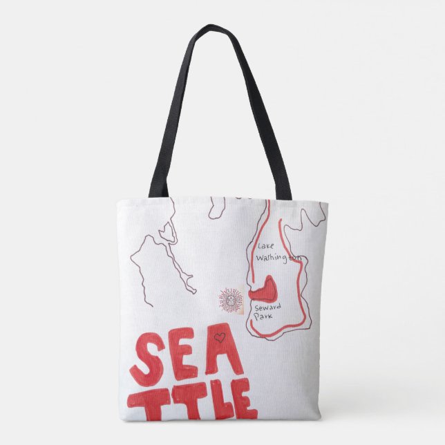 SEATTLE Souvenir Tote Bag (Back)