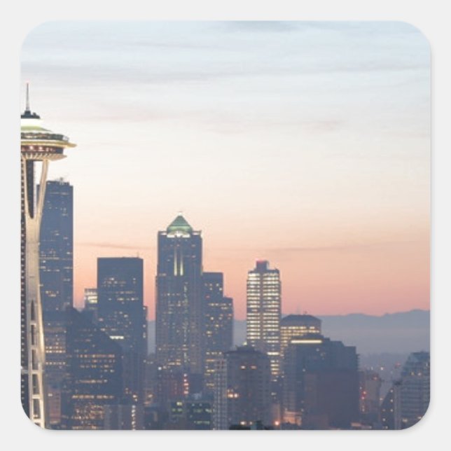 Seattle Square Sticker (Front)