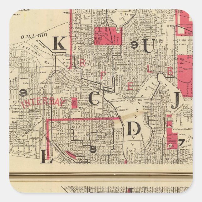 Seattle Square Sticker (Front)