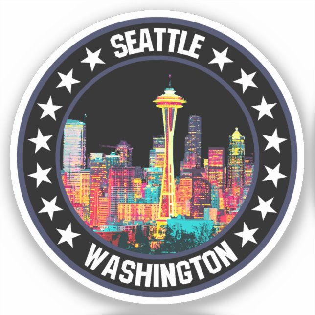 Seattle                                            sticker (Front)