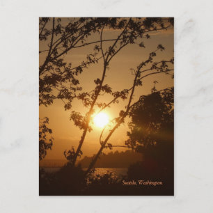Seattle Sunset Postcard