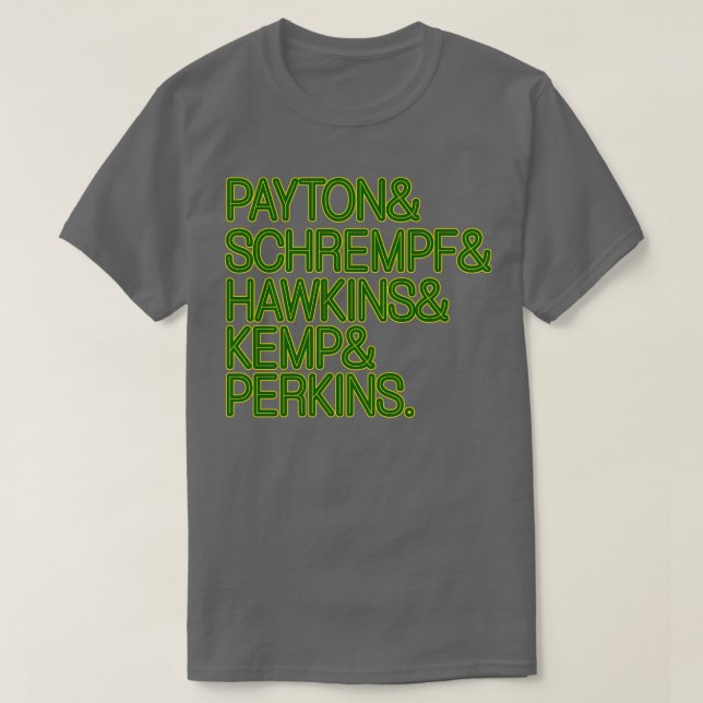 Seattle SuperSonics Retro 90s Lineup Fan Art T-Shirt (Design Front)