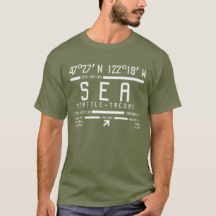 Seattle-Tacoma Airport Code T-Shirt
