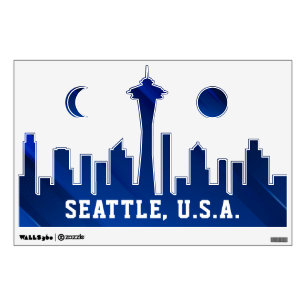 Seattle USA City Landscape Wall Decal