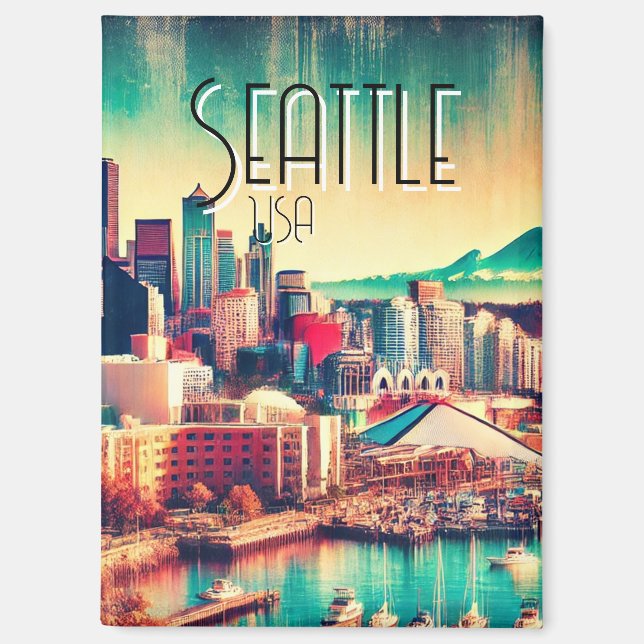 Seattle, USA Magnet (Front)