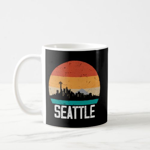 Seattle Usa Sunset Skyline Seattle Coffee Mug