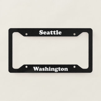 Seattle WA License Plate Frame