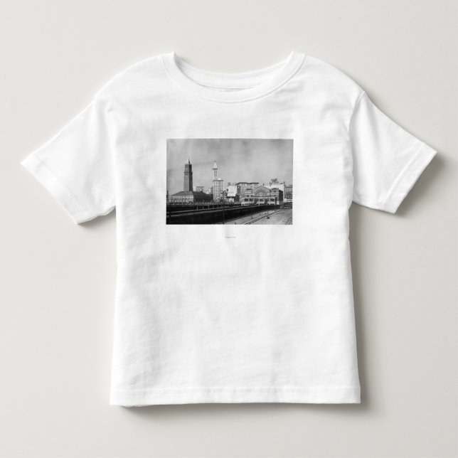 Seattle, WA - Seattle Railway Center and Smith Toddler T-shirt (Front)