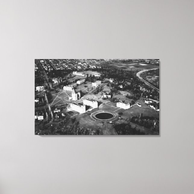 Seattle, WA University of WA Campus Aerial Canvas Print (Front)