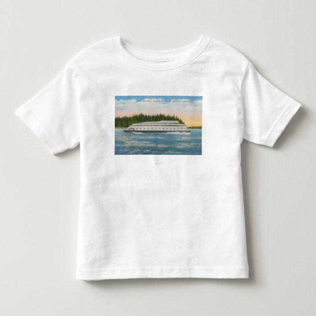 Seattle, WA - View of Kalakala Ferry on Puget Toddler T-shirt (Front)
