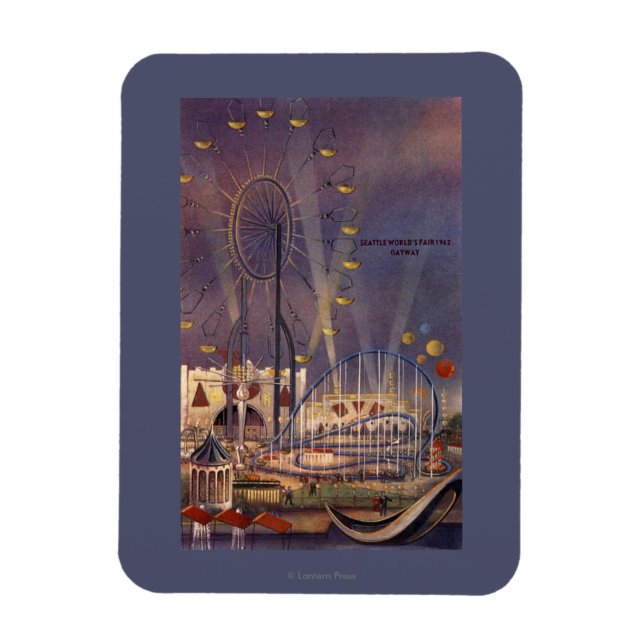 Seattle, Washington1962 World's Fair Poster Magnet (Vertical)