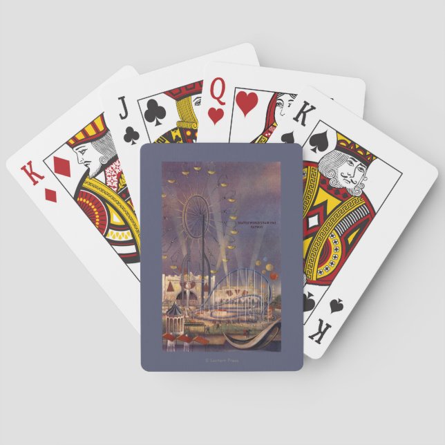 Seattle, Washington1962 World's Fair Poster Poker Cards (Back)